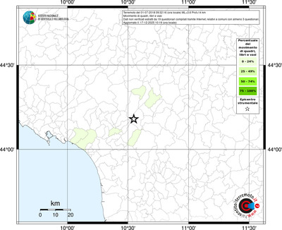 Mappa territorio comunale con almeno 3 questionari