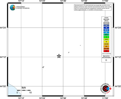 Mappa MCS - territori località