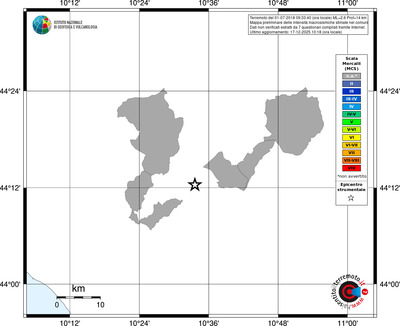 Mappa MCS - territori comuni