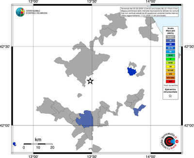 Mappa MCS - territori comuni