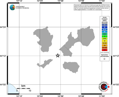 Mappa EMS - territori comuni