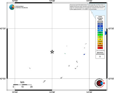 Mappa EMS - territori località