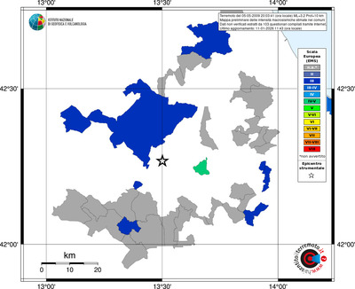 Mappa EMS - territori comuni