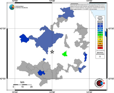 Mappa MCS - territori comuni