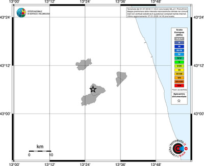 Mappa EMS - territori comuni
