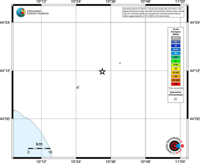 Mappa EMS - territori località