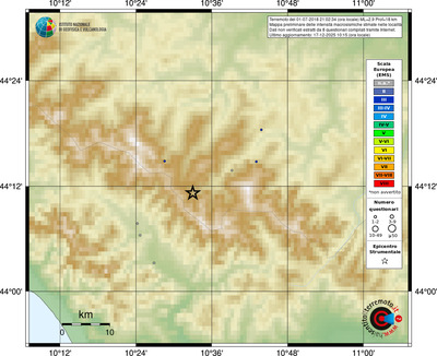Mappa EMS - località