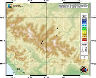 Mappa MCS - località