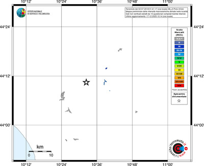 Mappa MCS - territori località