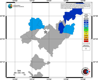 Mappa EMS - territori comuni