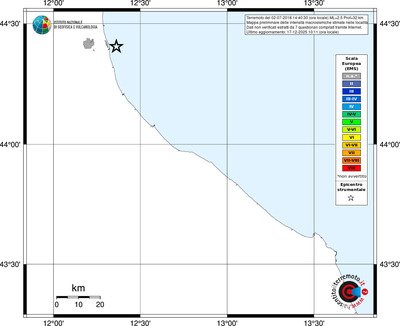 Mappa EMS - territori località