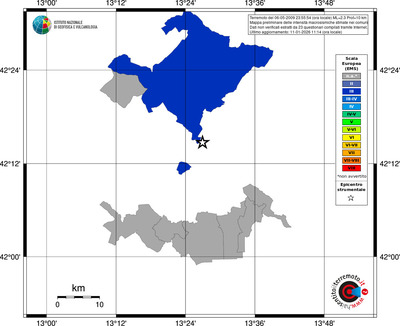Mappa EMS - territori comuni