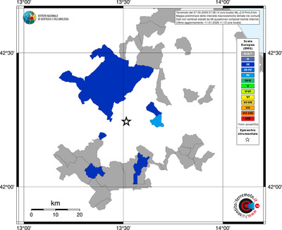 Mappa EMS - territori comuni
