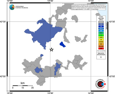 Mappa MCS - territori comuni