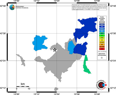 Mappa EMS - territori comuni