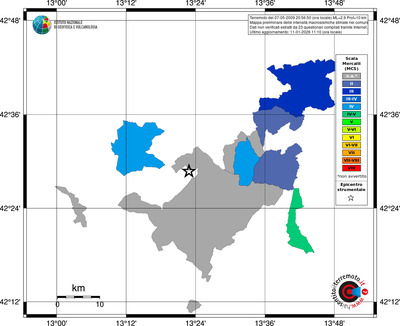 Mappa MCS - territori comuni