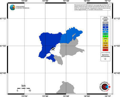 Mappa EMS - territori comuni