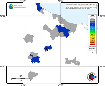 Mappa EMS - territori comuni