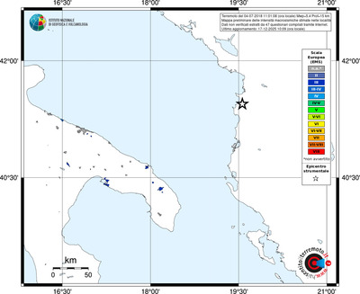Mappa EMS - territori località
