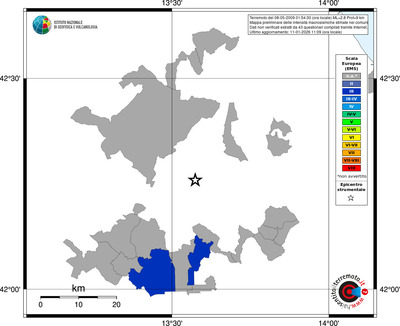 Mappa EMS - territori comuni