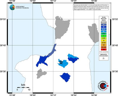 Mappa MCS - territori comuni