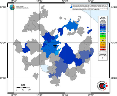 Mappa EMS - territori comuni