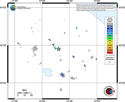 Mappa MCS - territori località