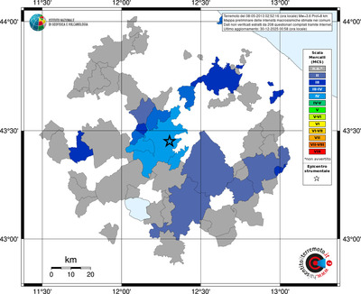 Mappa MCS - territori comuni