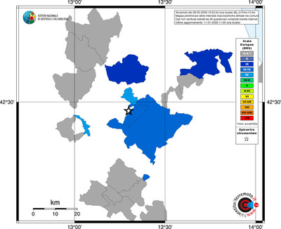 Mappa EMS - territori comuni