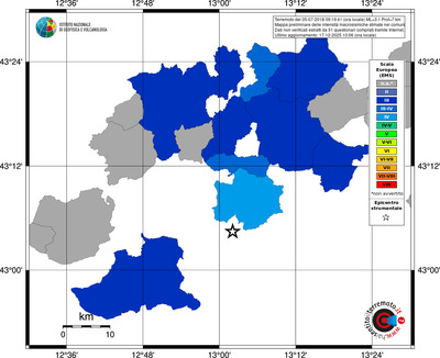 Mappa EMS - territori comuni