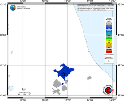 Mappa EMS - territori comuni