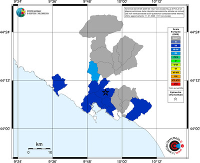 Mappa EMS - territori comuni