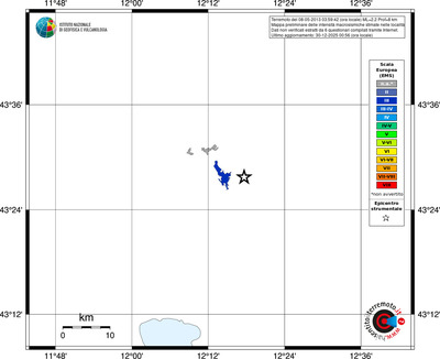 Mappa EMS - territori località