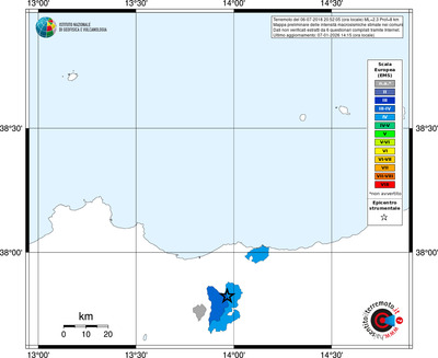 Mappa EMS - territori comuni