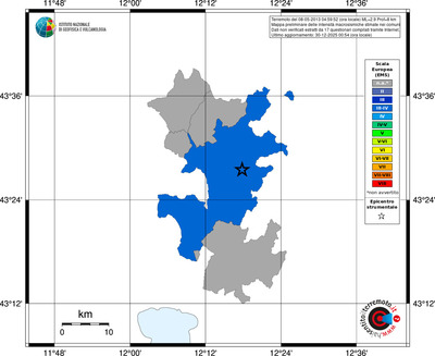 Mappa EMS - territori comuni