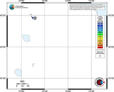 Mappa EMS - territori località
