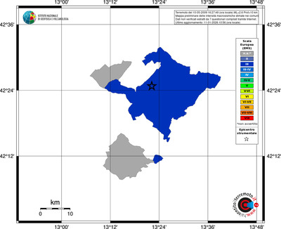 Mappa EMS - territori comuni