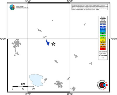 Mappa EMS - territori località