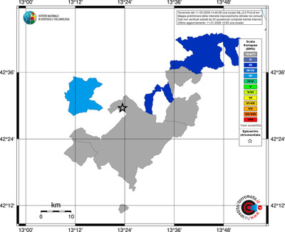 Mappa EMS - territori comuni