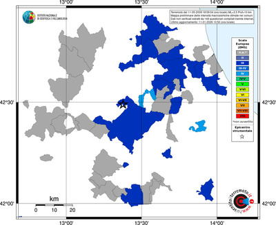 Mappa EMS - territori comuni
