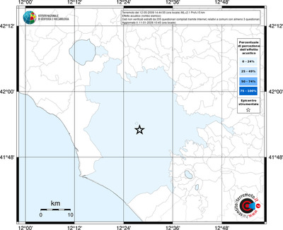Mappa territorio comunale con almeno 3 questionari