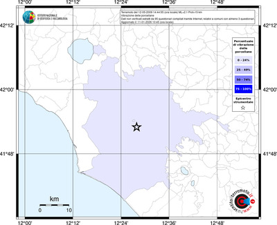 Mappa territorio comunale con almeno 3 questionari