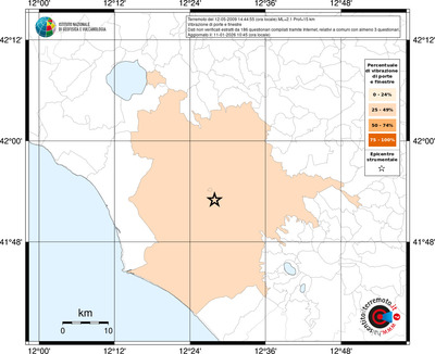 Mappa territorio comunale con almeno 3 questionari