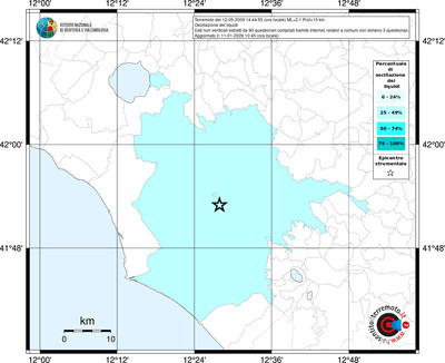 Mappa territorio comunale con almeno 3 questionari