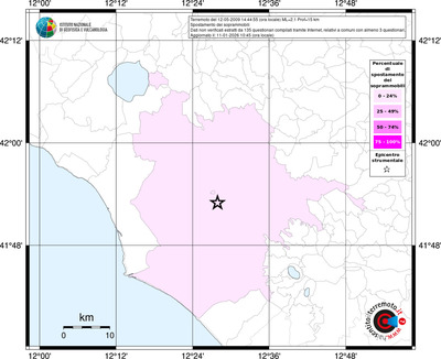 Mappa territorio comunale con almeno 3 questionari