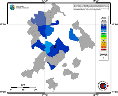 Mappa EMS - territori comuni