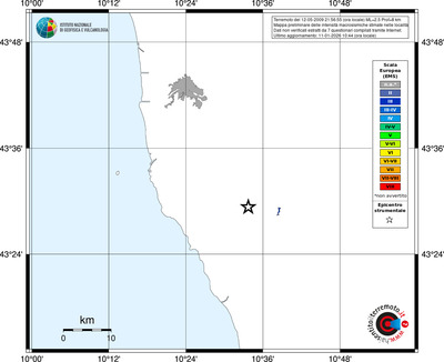 Mappa EMS - territori località
