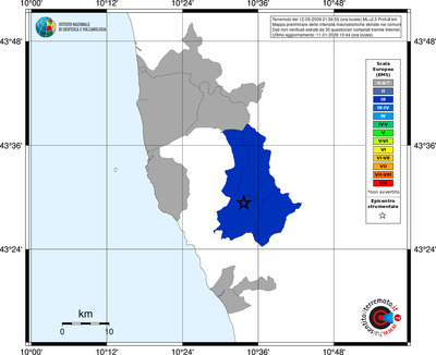 Mappa EMS - territori comuni