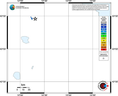 Mappa EMS - territori località