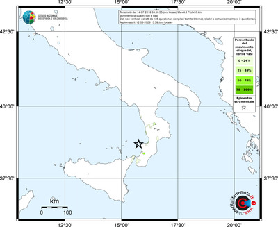 Mappa territorio comunale con almeno 3 questionari